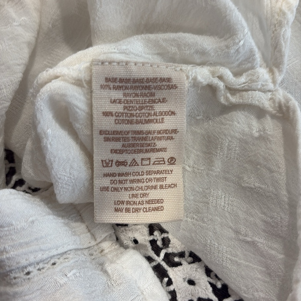 Free People ‘The Best’ Oversized Lace Back Button Down Shirt. Size M - Picture 9 of 9